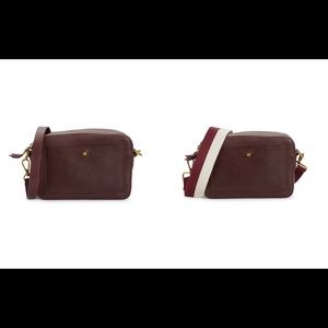 NWT 2-in-1 dual strap madewell camera bag large in mahogany brown